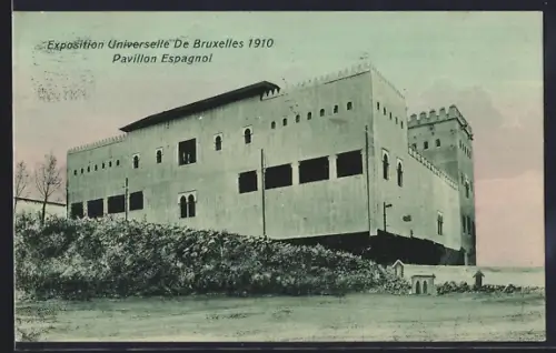 AK Bruxelles, Exposition Universelle 1910, Pavillon Espagnol