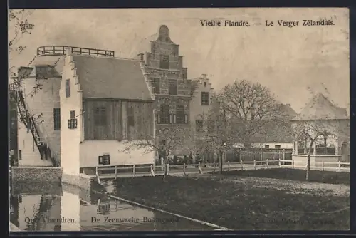 AK Gand, Exposition Universelle 1913, Vieille Flandre, Le Verger Zélandais