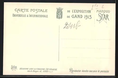 AK Gand, Exposition Universelle 1913, L`Annexe de la Section Francaise