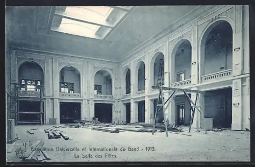 AK Gand, Exposition Internationale et Universelle 1913, Le Salle des Fêtes