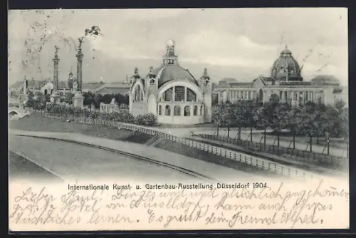 AK Düsseldorf, International Kunst- u. Gartenbau-Ausstellung 1904
