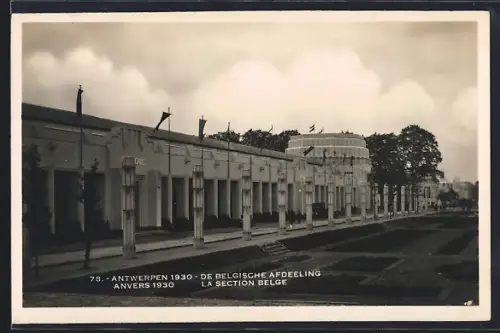 AK Anvers, Exposition Internationale 1930, La Section Belge