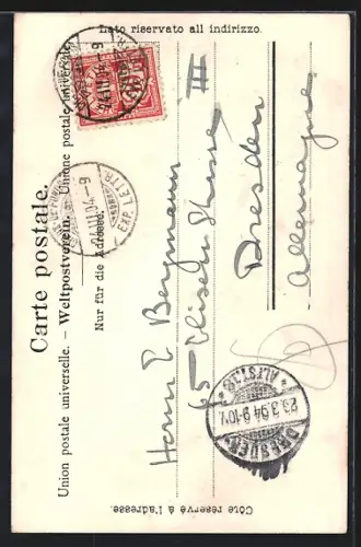 AK Chaux-de-Fonds, Rue Léopold Robert, Strassenpartie