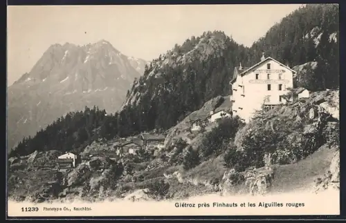 AK Giétroz prés Finhauts, Panorama et les Aiguilles rouges