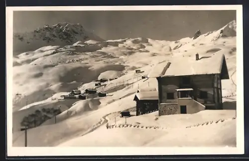 AK Inner-Arosa, Panorama im Schnee