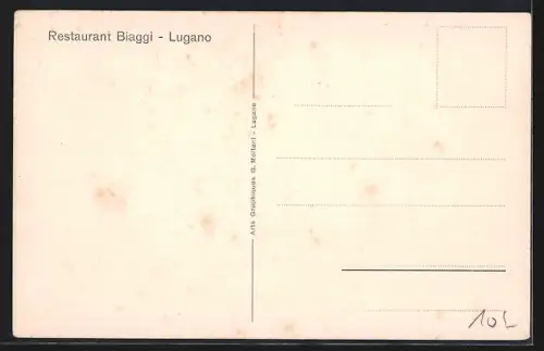 AK Lugano, Restaurant Biaggi, Innenansicht