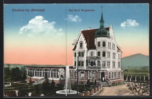 AK Oberfahr-Au /Rheintal, Bad Hotel Morgenstern