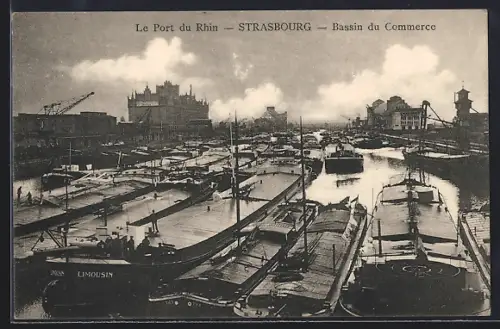 AK Strasbourg, Le Port du Rhin, Bassin du Commerce