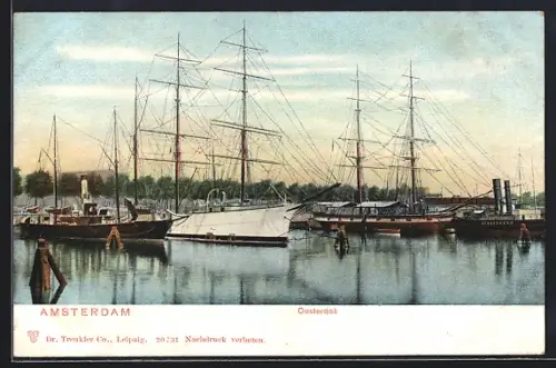 AK Amsterdam, Oosterdock, Hafenmotiv