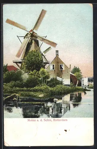 AK Rotterdam, Molen a. d. Schie