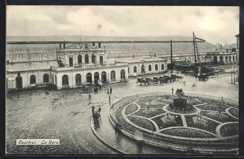AK Courtrai, La Gare