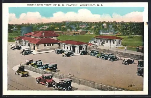 AK Westerly, RI, Bird`s Eye View of the Station