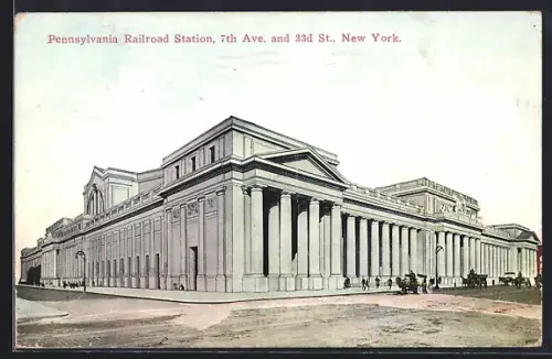 AK New York, NY, Pennsylvania Railroad Station, 7th Ave. and 33d St.