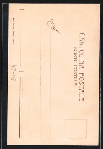 Lithographie Venedig / Venezia, L`antico Palazzo Morosini..., Dogen