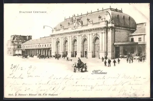 AK Milano, Stazione Centrale, Bahnhof