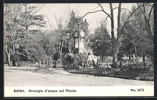 AK Roma, Orologio d`acqua sul Pincio, Wettersäule