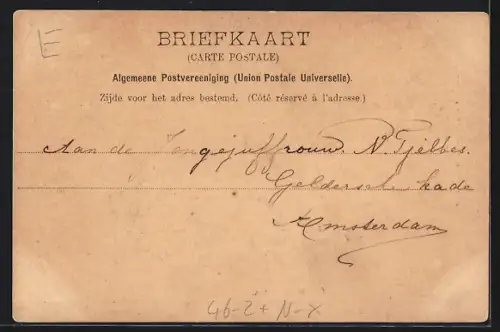 AK Amsterdam, Utrechtsche Straat, Pferdebahn