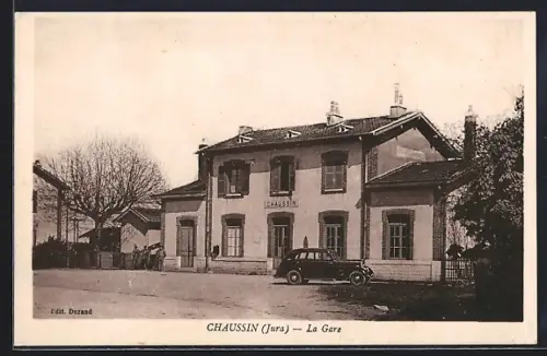 AK Chaussin, La Gare, Bahnhof