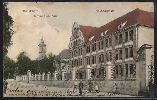 AK Rastatt, Bernharduskirche, Knabenschule