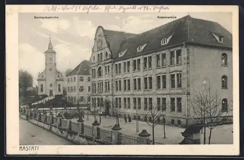 AK Rastatt, Bernharduskirche, Knabenschule