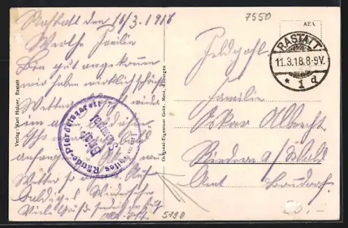 AK Rastatt, Bernharduskirche, Knabenschule