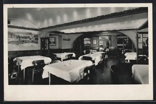 AK Berlin, Niquet-Keller, Innenansicht der historischen Gaststätte, Jägerstrasse 41