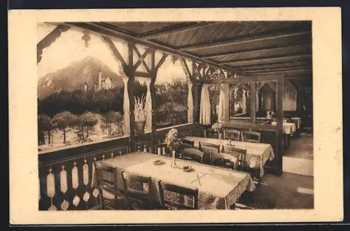 AK Hohenschwangau /Bayr. Hochland, Restaurant Alter Schroffen, Bes. E. Osterrieder