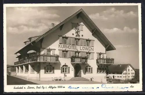 AK Bad Oy i. Allgäu, Kurhotel Löwen, Bes. Heinr. Mayr
