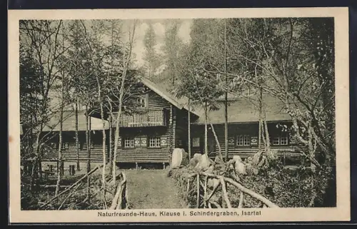 AK Egling / Isartal, Klause i. Schindergraben, Naturfreunde-Haus