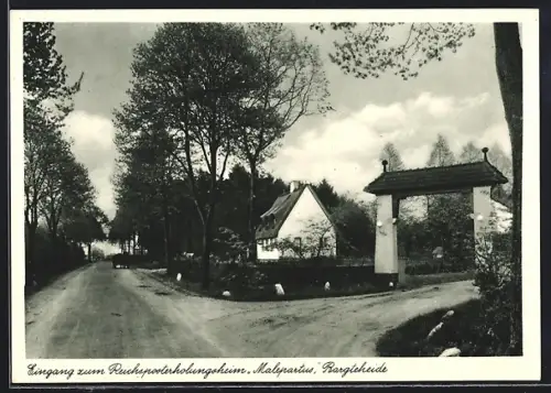 AK Bargteheide, Eingang zum Reichsposterholungsheim Malepartus