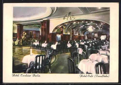 AK Berlin-Kreuzberg, Hotel Excelsior, Hotel-Café, Inh. Curt Elschner