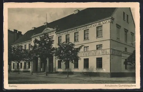 AK Dessau, Anhaltische Gemäldegalerie