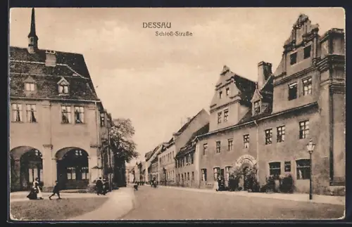 AK Dessau, Schloss-Strasse