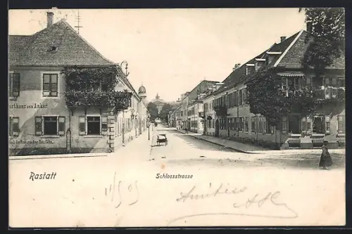 AK Rastatt, Schlossstrasse, Gasthaus zum Anker