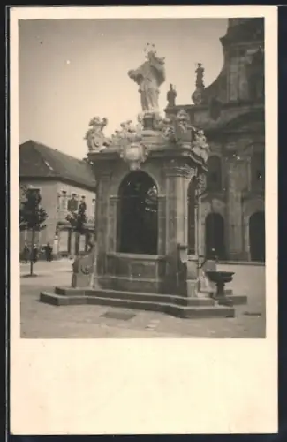 Foto-AK Rastatt, Johannisbrunnen