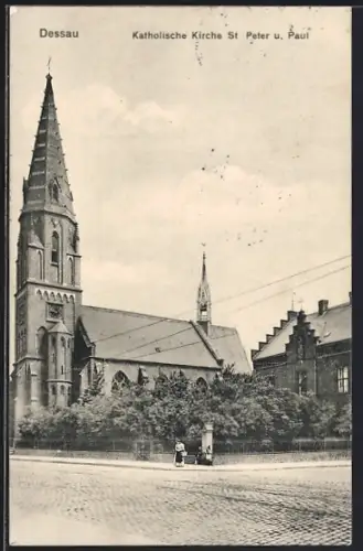 AK Dessau, Katholische Kirche St. Peter u. Paul