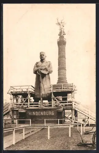 AK Berlin-Tiergarten, Nagelung, Der Eiserne Hindenburg, Siegessäule