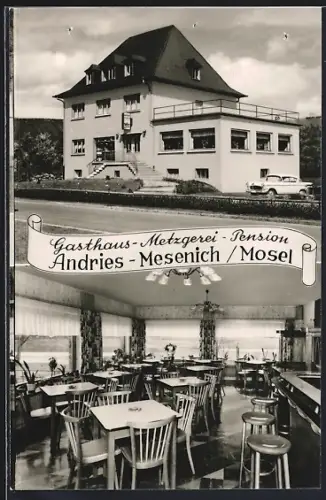 AK Mesenich /Mosel, Gasthaus und Pension Hans Andries