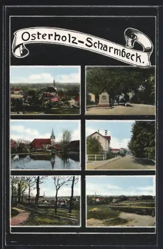 AK Osterholz-Scharmbeck, Kirche, Denkmal, Ortsansichten