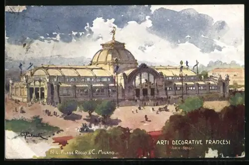 Künstler-AK Milano, Esposizione 1906, Arti decorative Francesi