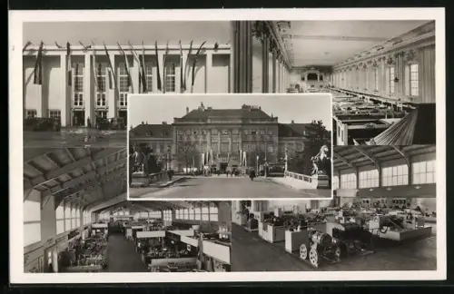 AK Wien, Internationale Messe, Ausstellungshallen, Eingang, Innenansichten