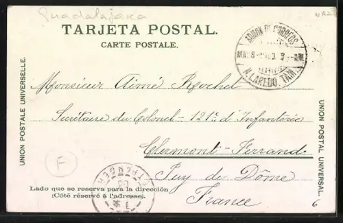 AK Mexico, Zwei berittene Ordnungshüter in Uniform