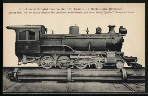 AK 2 C-Gemischtzuglokomotive der brasilianischen Rio Grande de Norte-Bahn