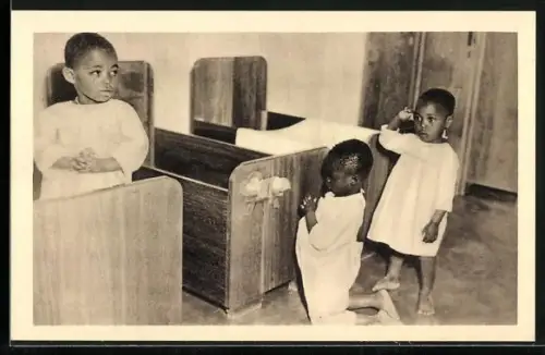 AK Congo Belge, Bonsoir, petit Jesus!, Betender kleiner Knabe