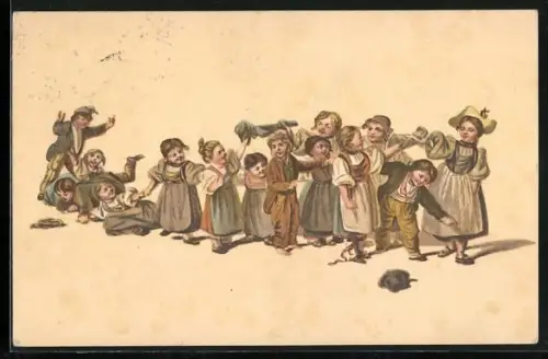 AK Pro Juventute, spielende Kinder