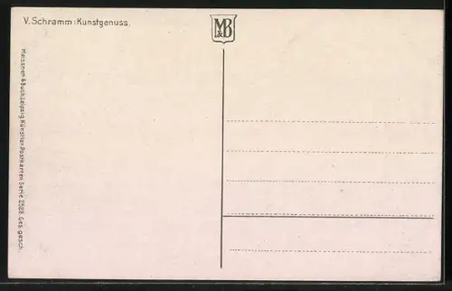 Künstler-AK Meissner & Buch (M&B) Nr. 2528: Frau mit schönem Kleid auf einem Sofa