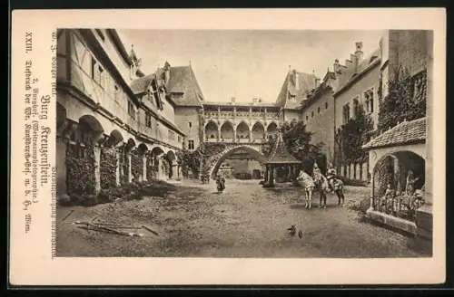 AK Leobendorf, Burg Kreuzenstein, Burghof