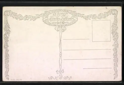 Künstler-AK L. Widlizka: Wiener Prater, Kinderkarussell