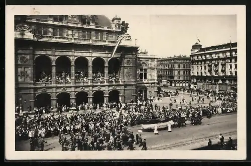 AK Wien, X. Deutsches Bundes-Sängerfest 1928, Festzug