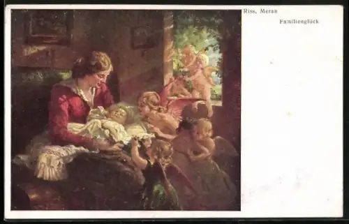 Künstler-AK Thomas Riss: Familienglück